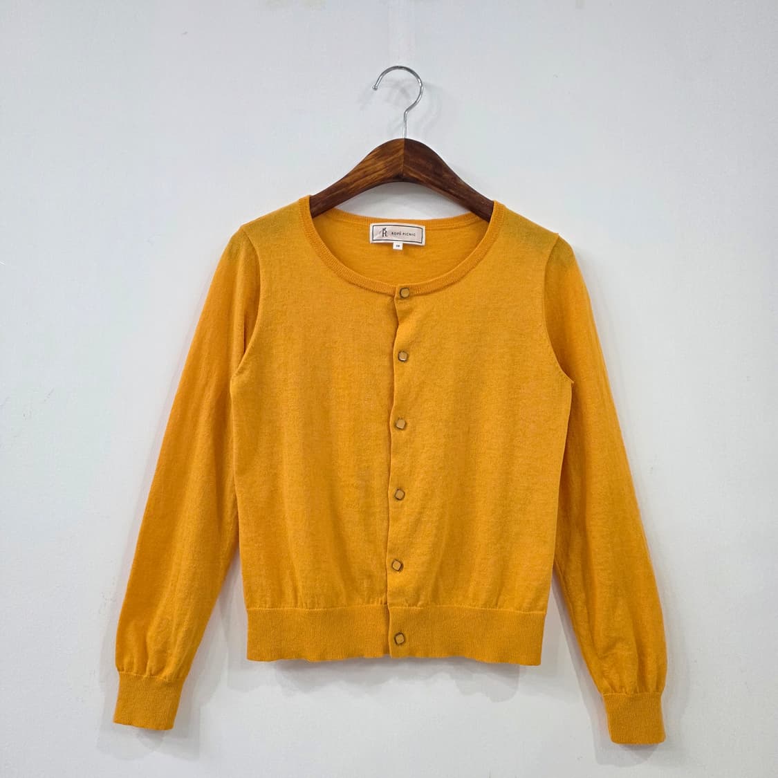 ROPE PICNIC 머스타드 베이직 니트 가디건 상품이미지1