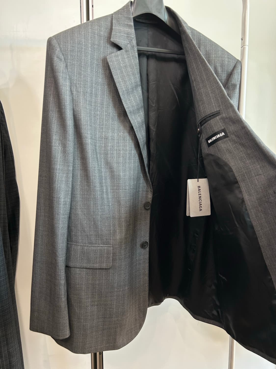 발렌시아가 워시드 체크 블레이저 상품이미지7