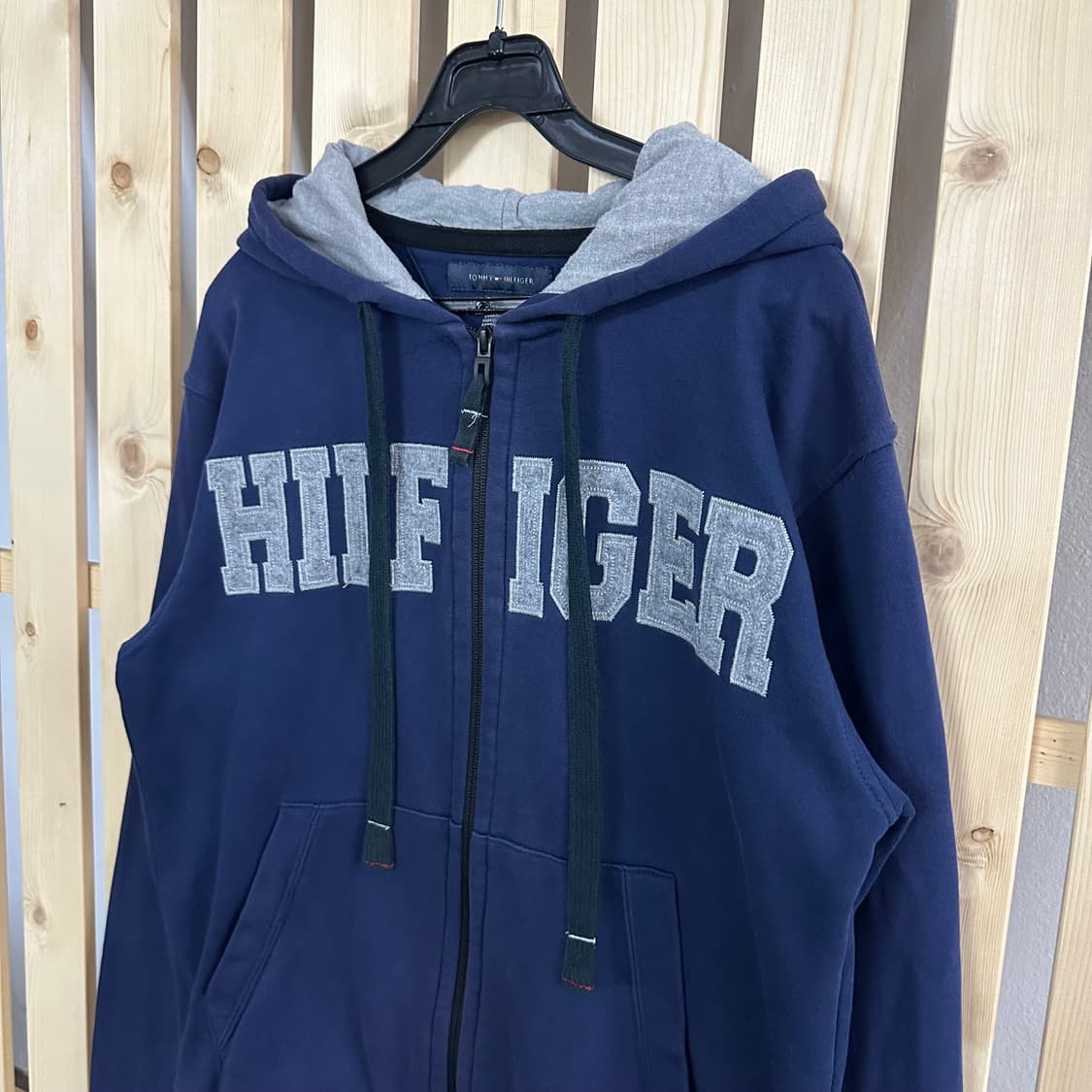 (L) 타미힐피거 네이비 후드집업 상품이미지2