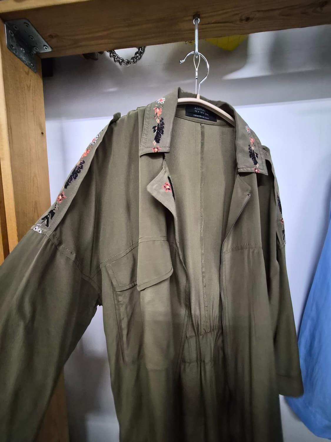 올세인츠 실크 자수 집업 원피스.아우터 상품이미지2