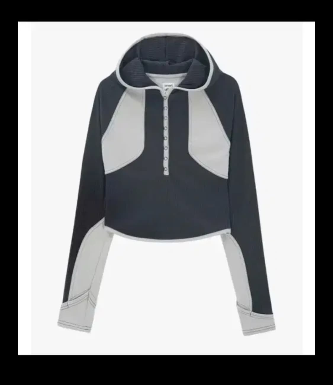 suu snap halt hoodie navy 상품이미지1