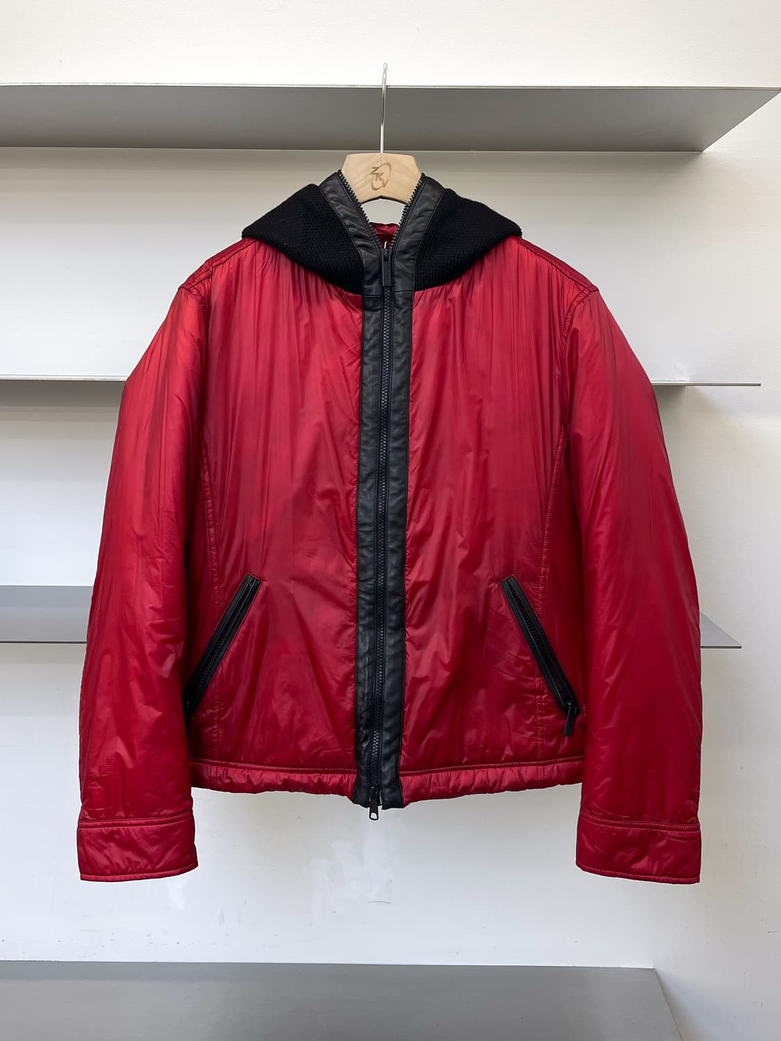 아르마니 꼴레지오니 워터 리펠런트 나일론 후드자켓 상품이미지3