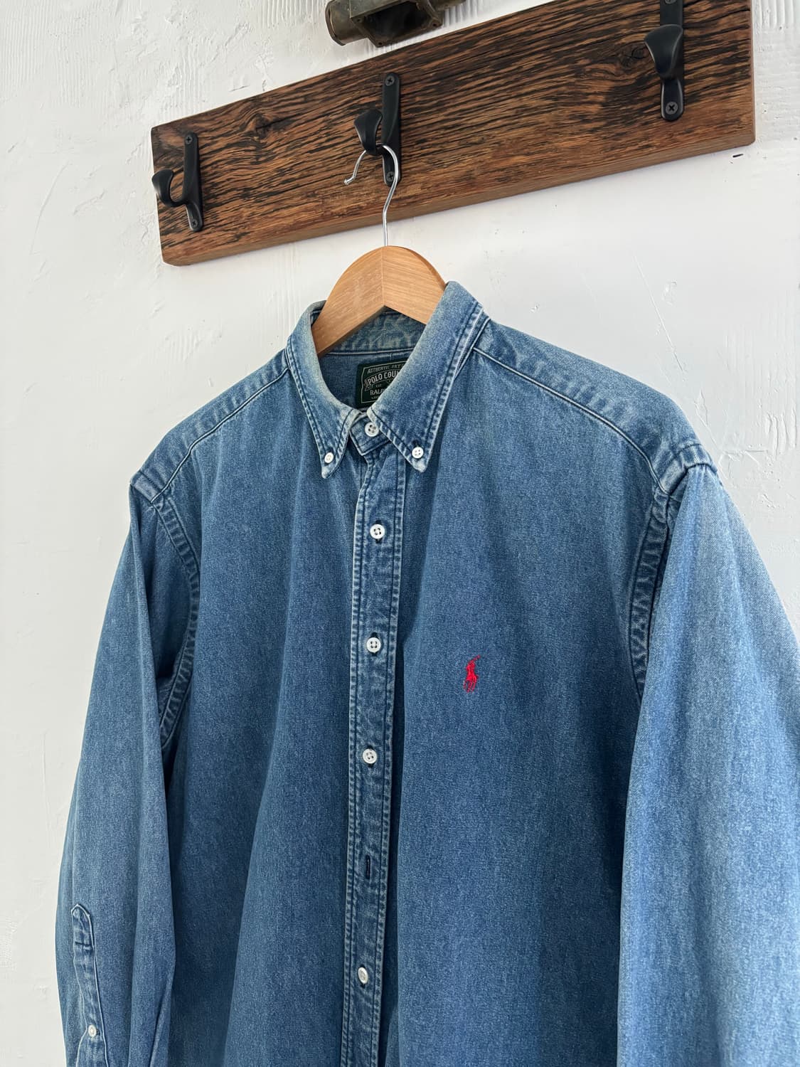 Polo 폴로 컨트리 랄프로렌 90s 데님 셔츠 상품이미지4