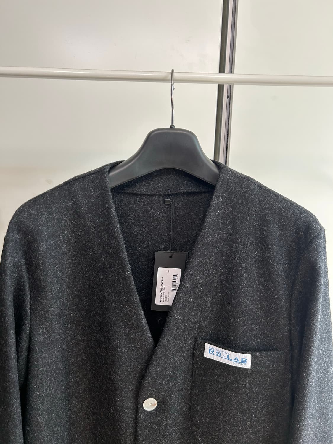 라프시몬스 카라리스 울 멜톤 코트 상품이미지3