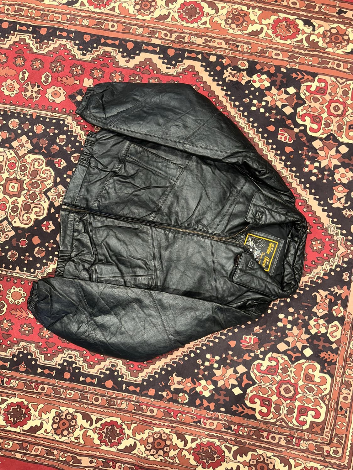 ( XL ) 바이커자켓 라이더자켓 봄버자켓 푸퍼자켓 빈티지가죽 상품이미지5