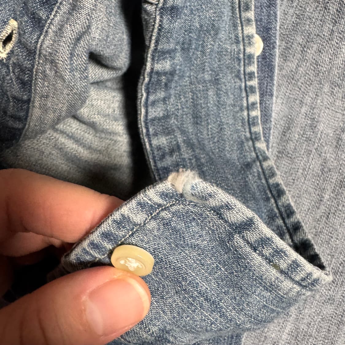 폴로 샴브레이 셔츠 클래식핏 m 상품이미지3