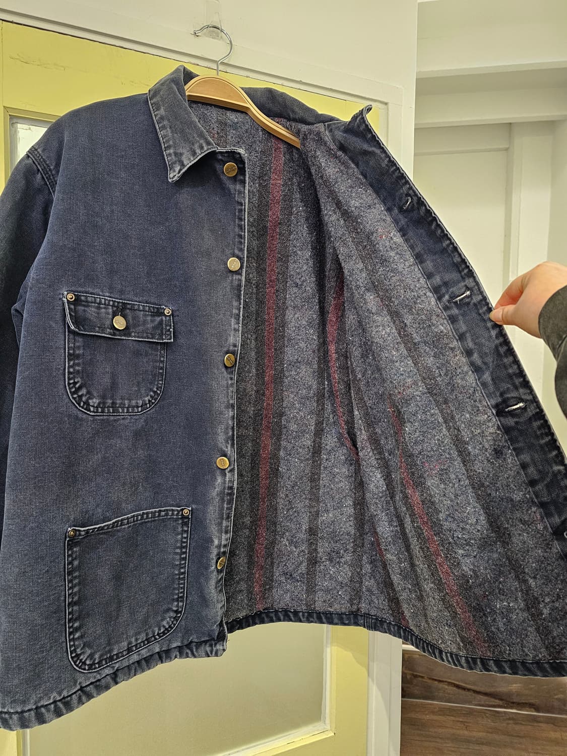 Carhartt 워싱네이비 워크자켓(겨울라이닝) 상품이미지8