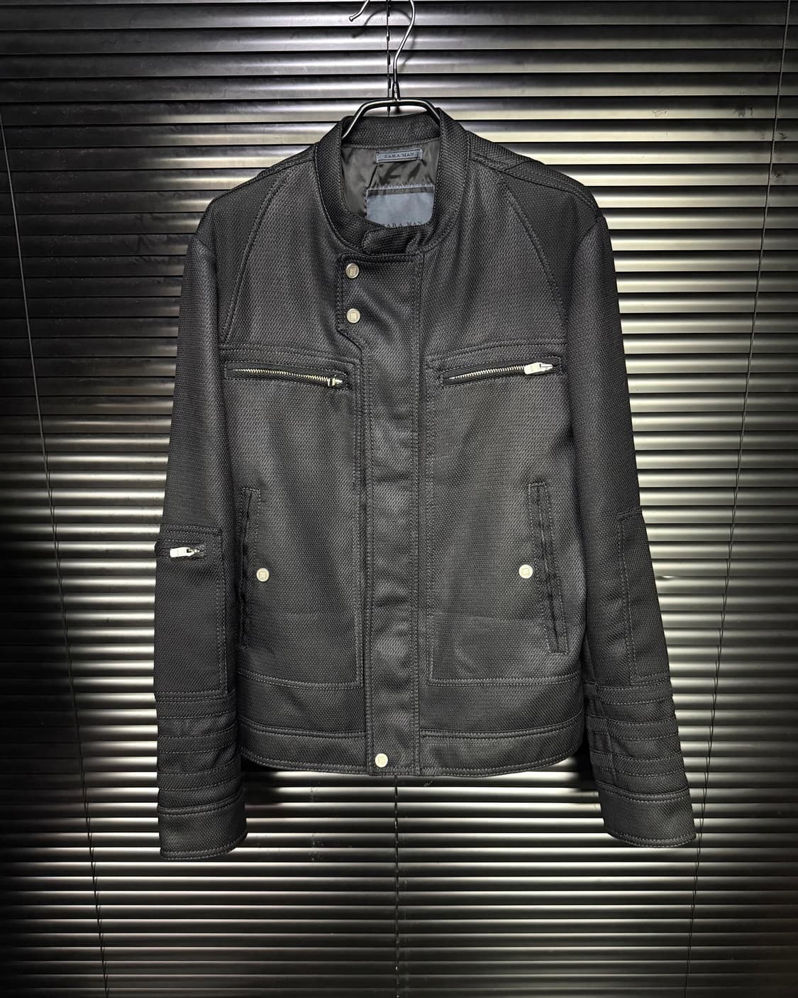 자라 라이더 바이커 락시크 고스 펑크 고딕 워크 자켓 집업 블랙 M 95 상품이미지2