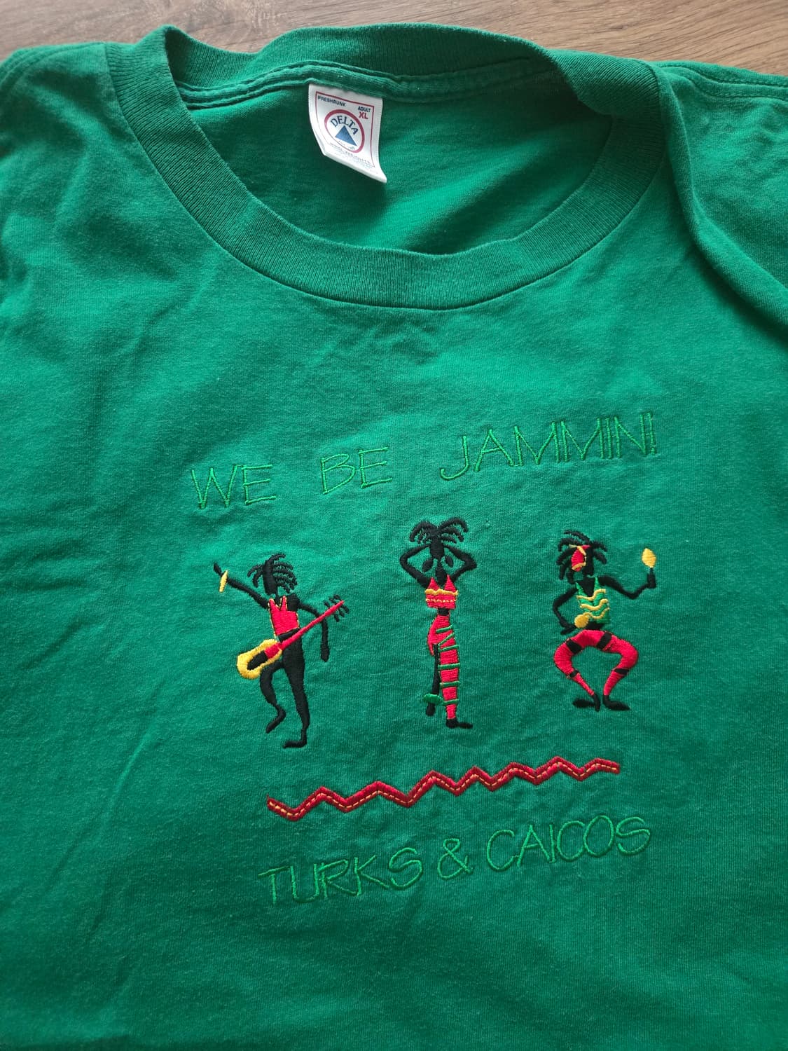 빈티지 뮤직 자수 티셔츠 상품이미지1