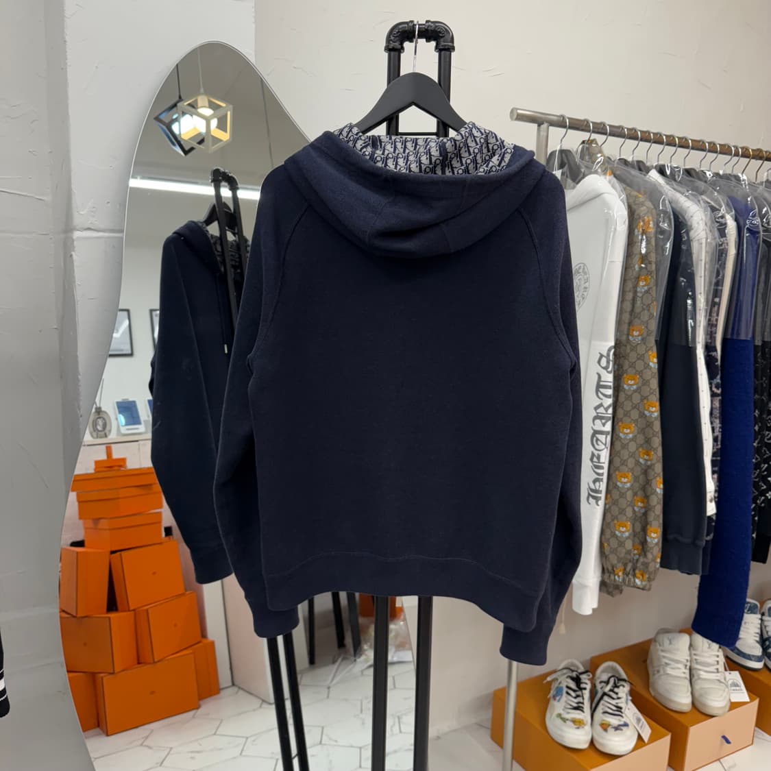 [L] 디올 오블리크 캐시미어 후드집업 상품이미지3