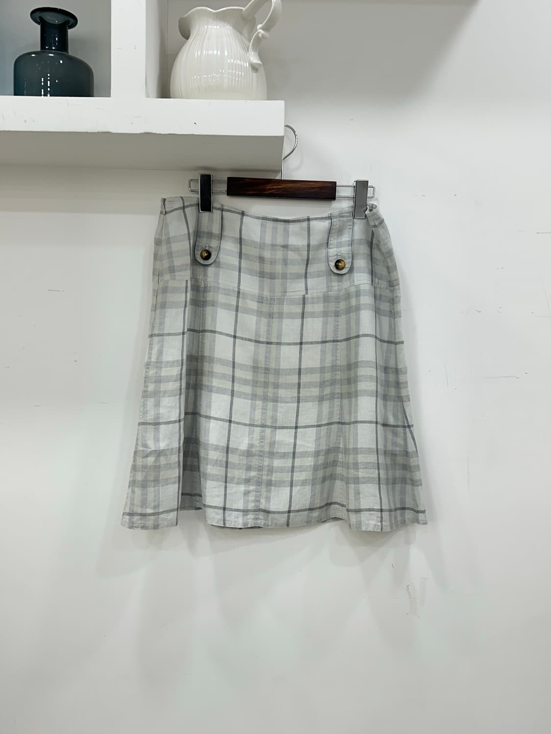 버버리 리넨 스커트 상품이미지1