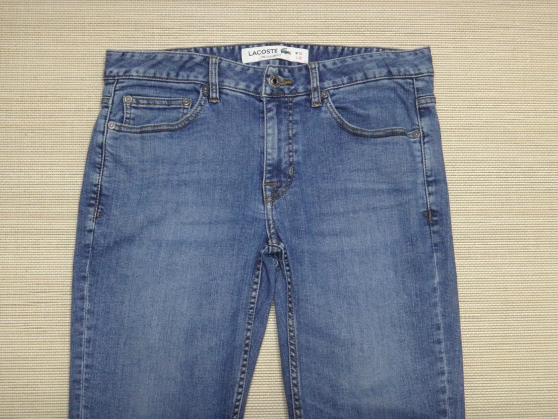 (32인치) 라코스테 남성 기모안감 레귤러 핏 청바지 상품이미지4