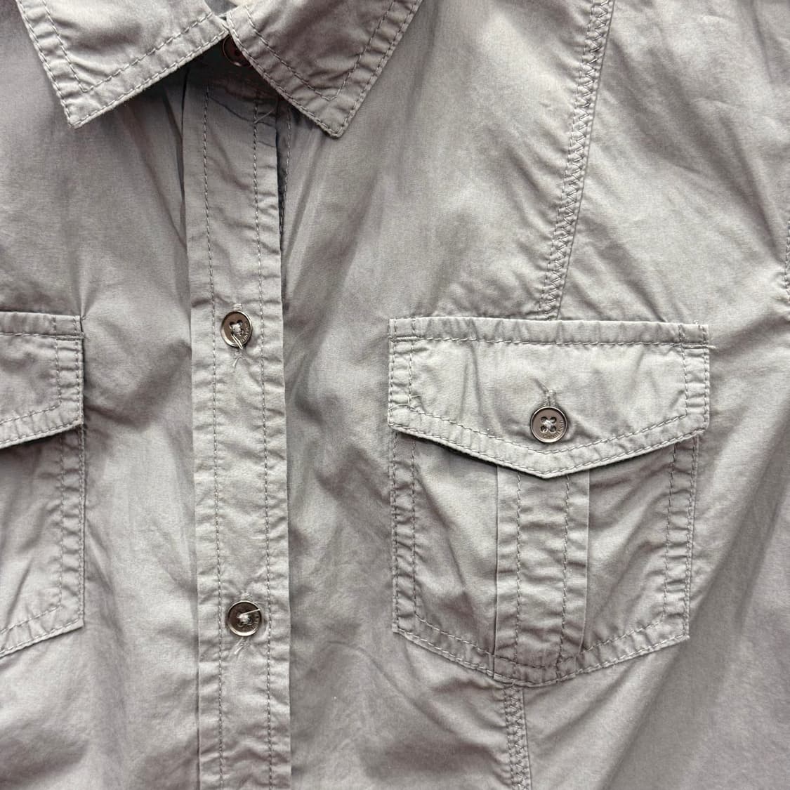 캘빈클라인 긴팔 셔츠 밀리터리 버튼업 포켓 디테일 그레이 상품이미지6