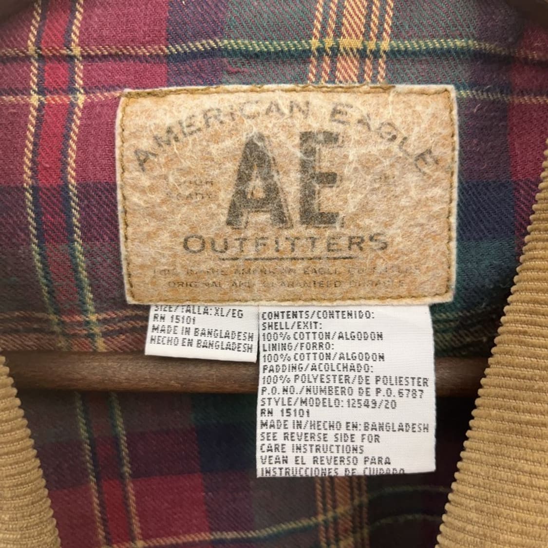아메리칸이글 아웃피터스 올드스쿨 헌팅 자켓 110 C06976 상품이미지5