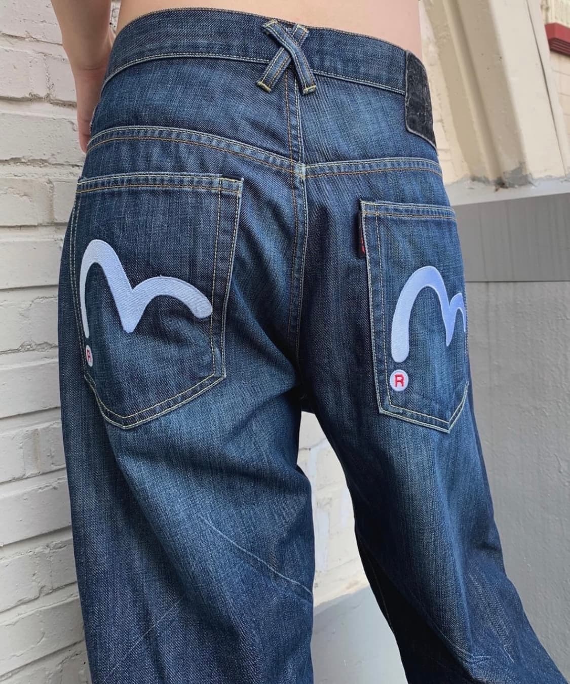 EVISU embroidery logo denim pants 상품이미지3