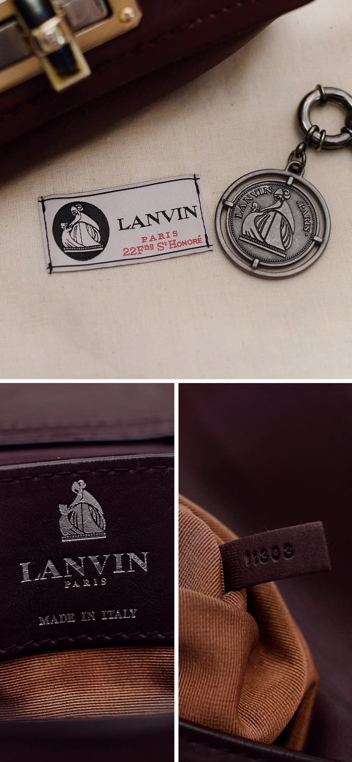 랑방 (LANVIN) 해피백 삭 미니 레더 체인 크로스백 상품이미지10