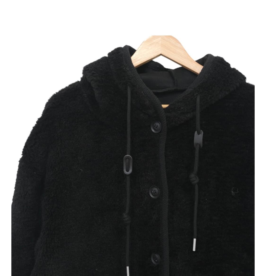 미리내로 라이크 덤블 후드 점퍼 [블랙] 상품이미지4