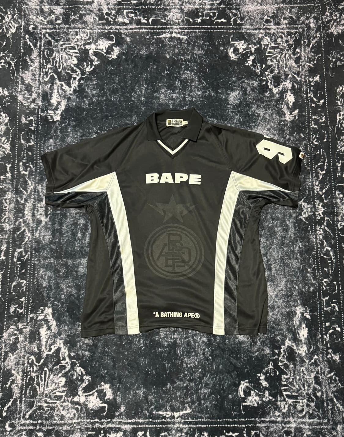 BAPE Multi Logo Relaxed Fit Soccer Jerse 상품이미지1