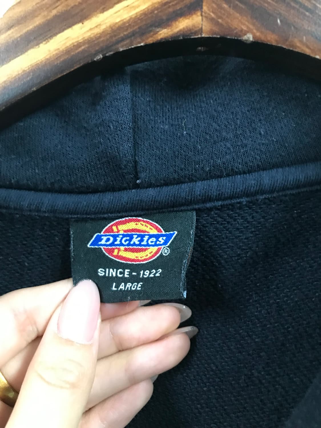 디키즈 자수로고 블랙 후드집업 상품이미지7