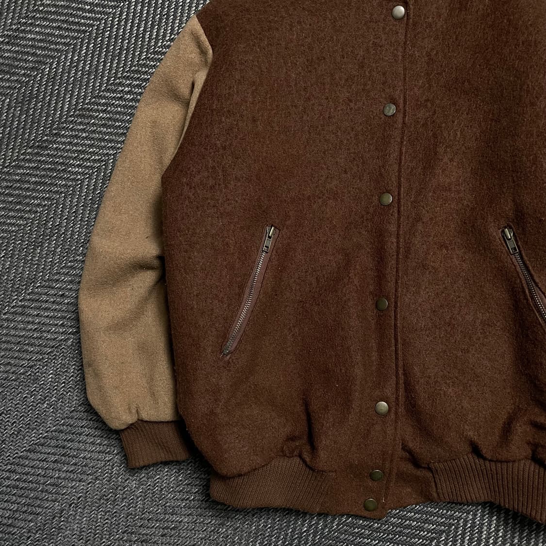 BIRKIN 빈티지 스타디움 모직 바시티 자켓y 5075 상품이미지4