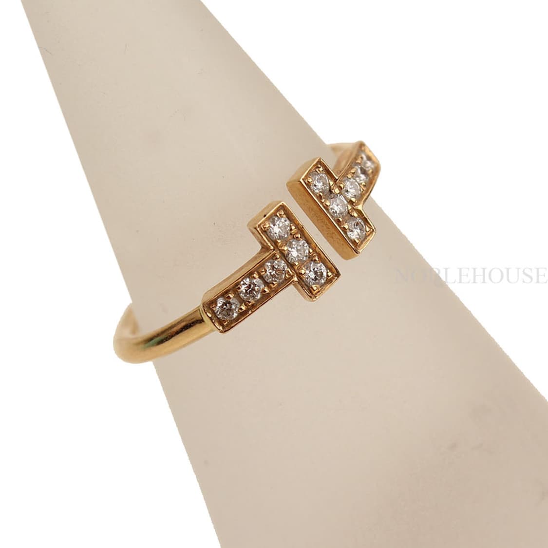 티파니앤코 T 와이어 18K 로즈골드 12P 다이아 반지(10.75호) 상품이미지2