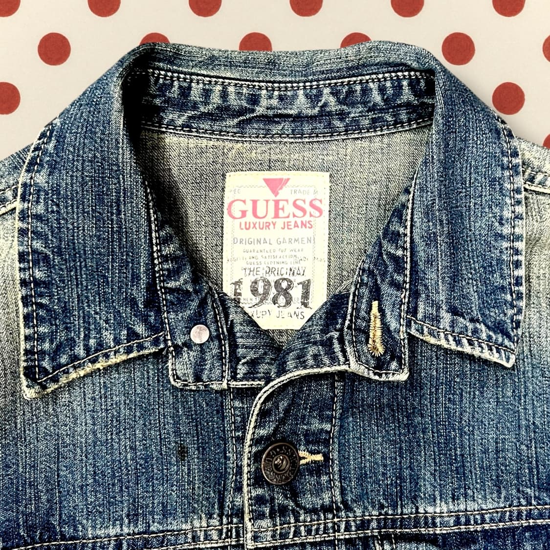 90s 게스 데님 자켓 (M) 상품이미지2