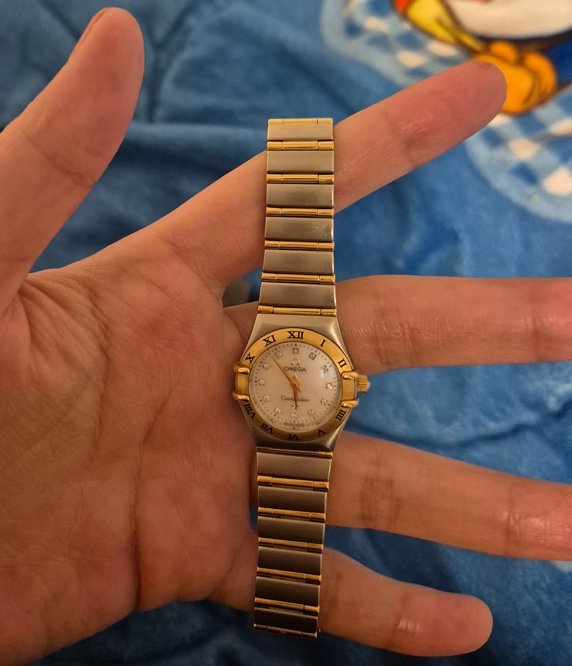 오메가 컨스틸레이션 18k콤비 다이아 12p 쿼츠 상품이미지3