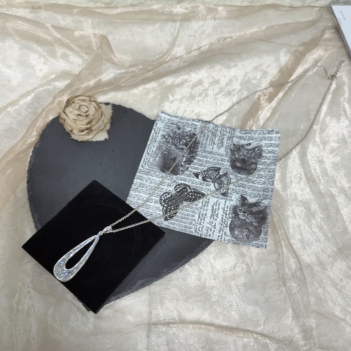 빈티지 해머링 헤어핀 오리엔탈 목걸이 상품이미지2