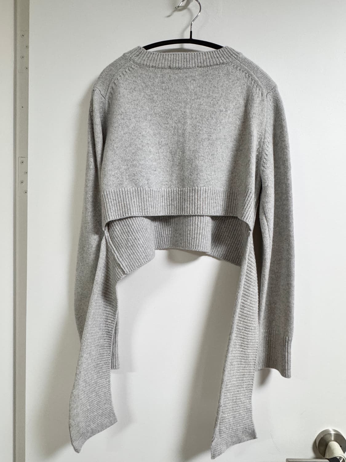 Recto 렉토 그레이 크롭 니트 스웨터 S 상품이미지4