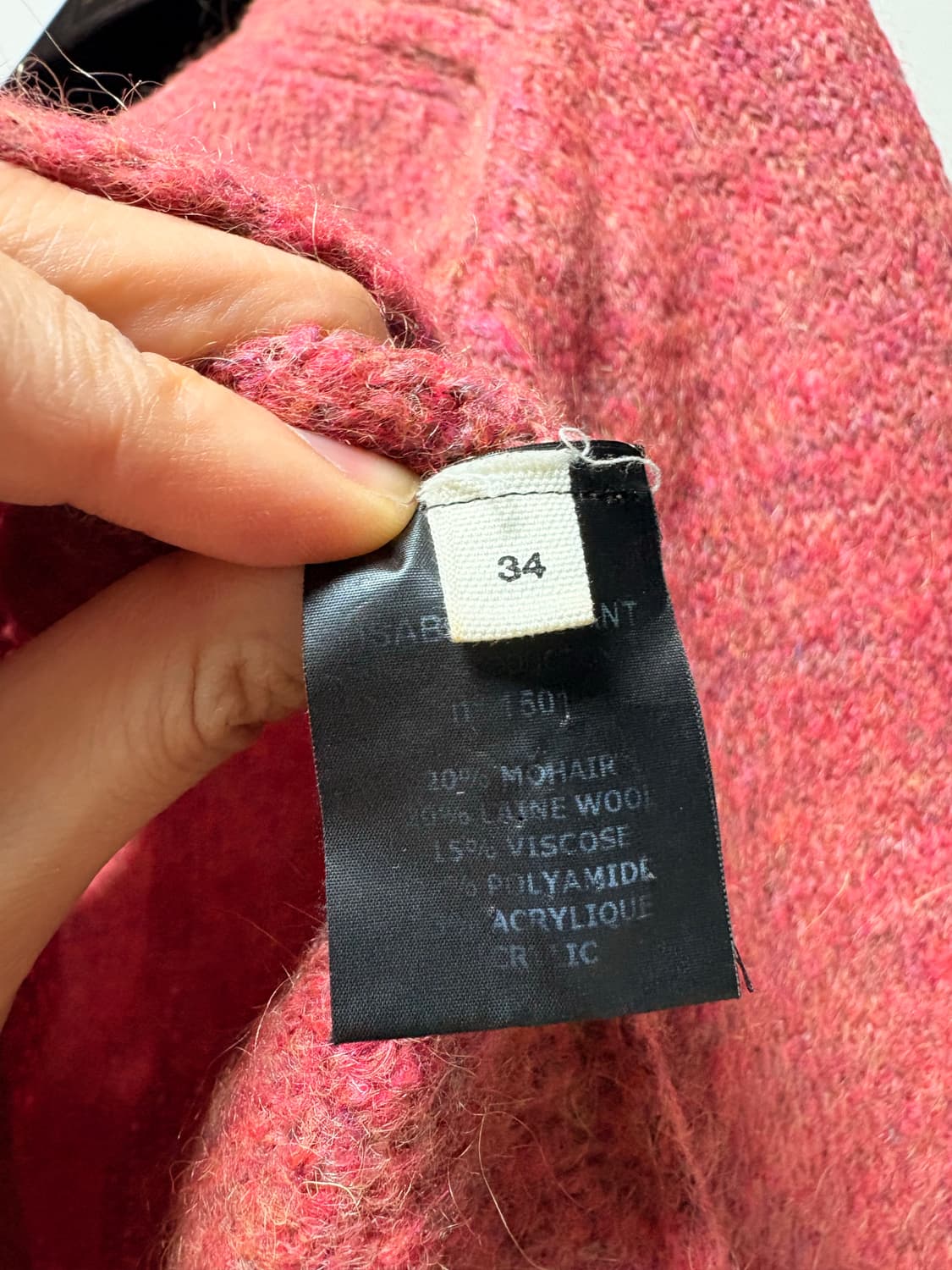 이자벨마랑 에뚜왈 핑크 디스트로이드 니트 34 상품이미지6