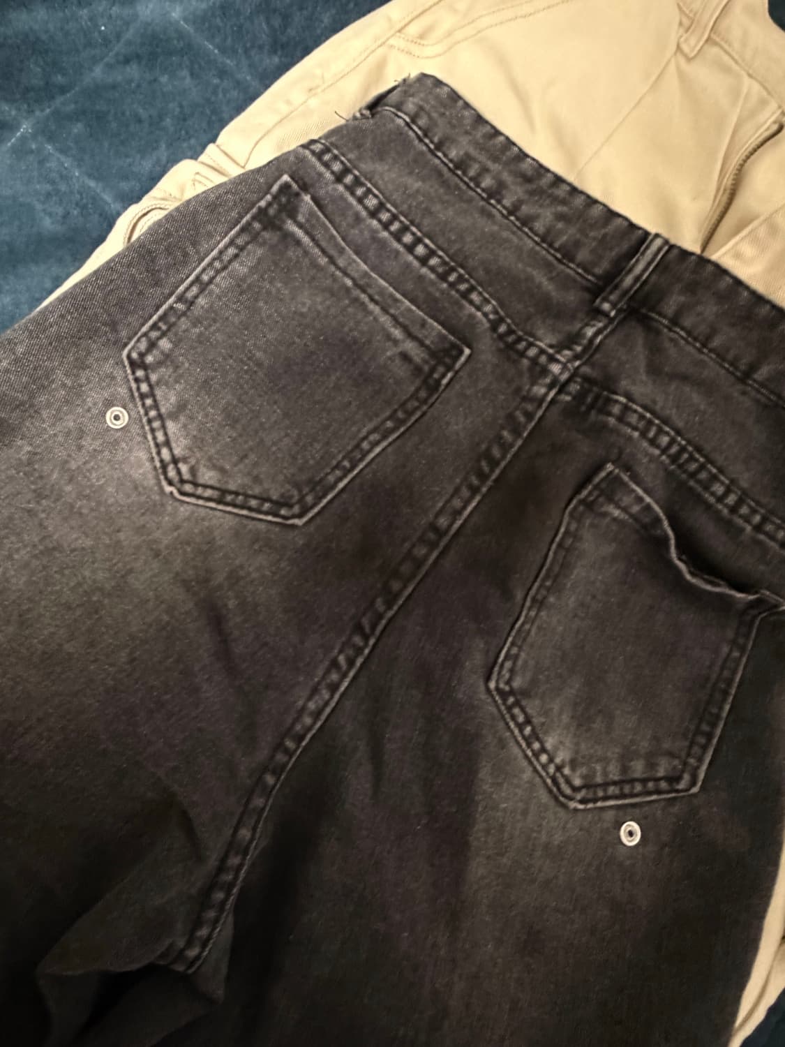 빈티지 검정 청바지 상품이미지3