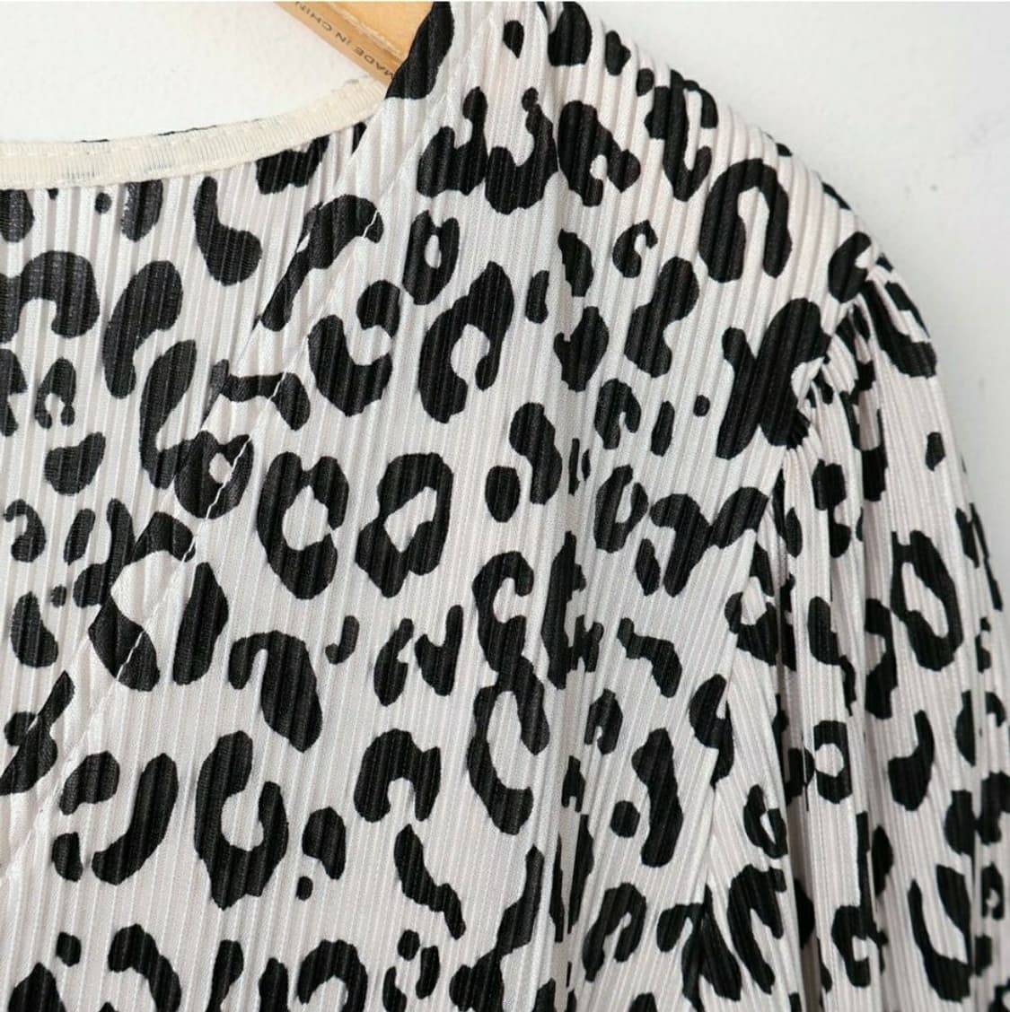 (L) 자라 호피 블라우스 상품이미지4