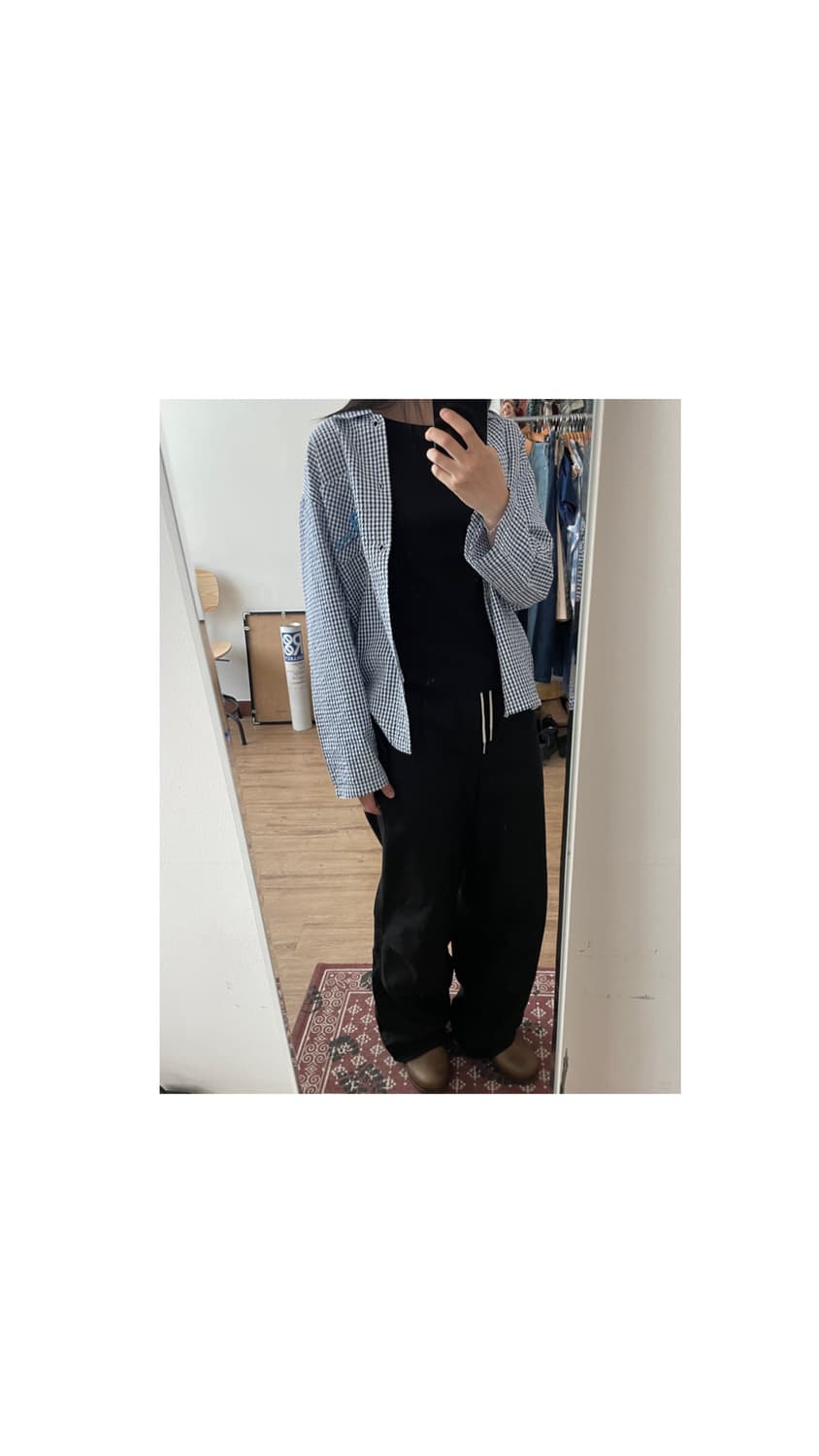 vtg summer check shirt 상품이미지1