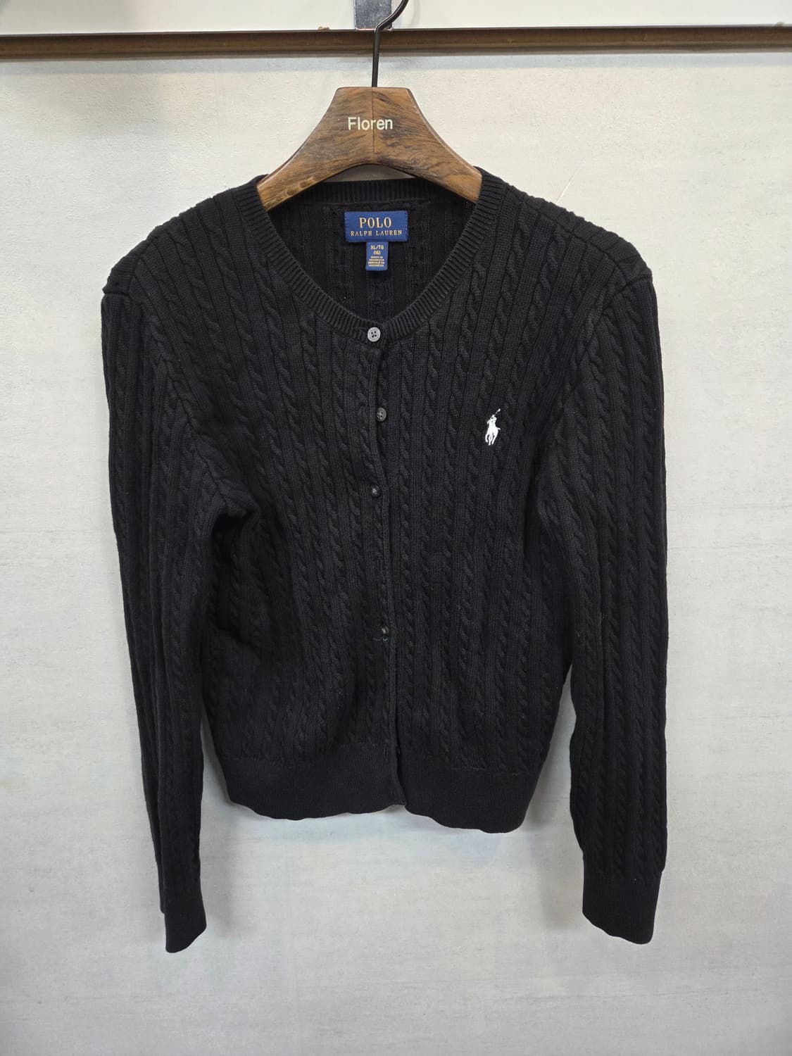 폴로랄프로렌 화이트포니 케이블 꽈배기 가디건 16 여성 xs 상품이미지1