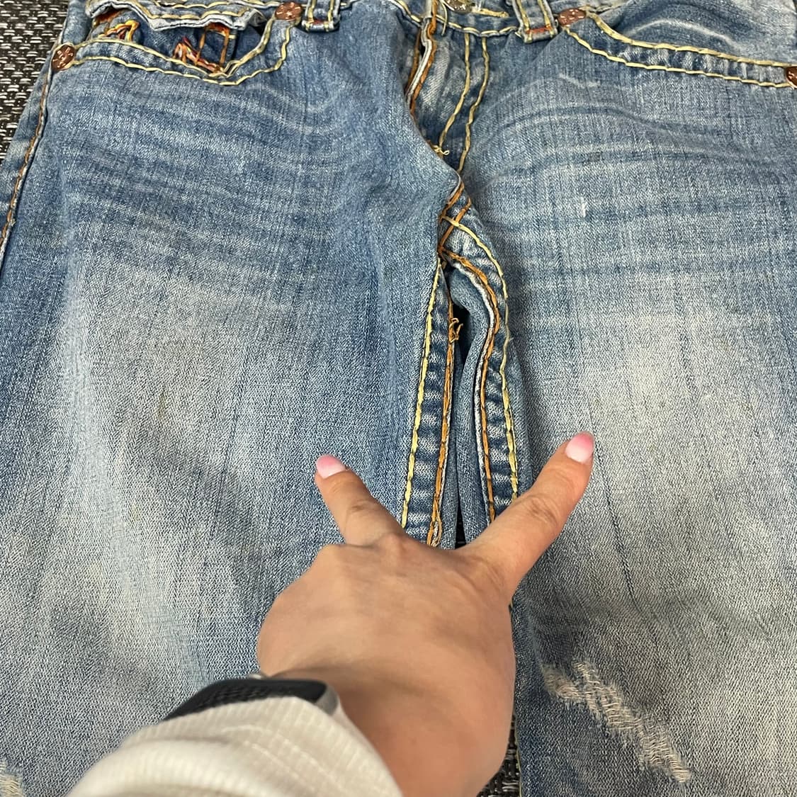 (34) 트루릴리젼 스티치포인트 데님 팬츠 상품이미지9