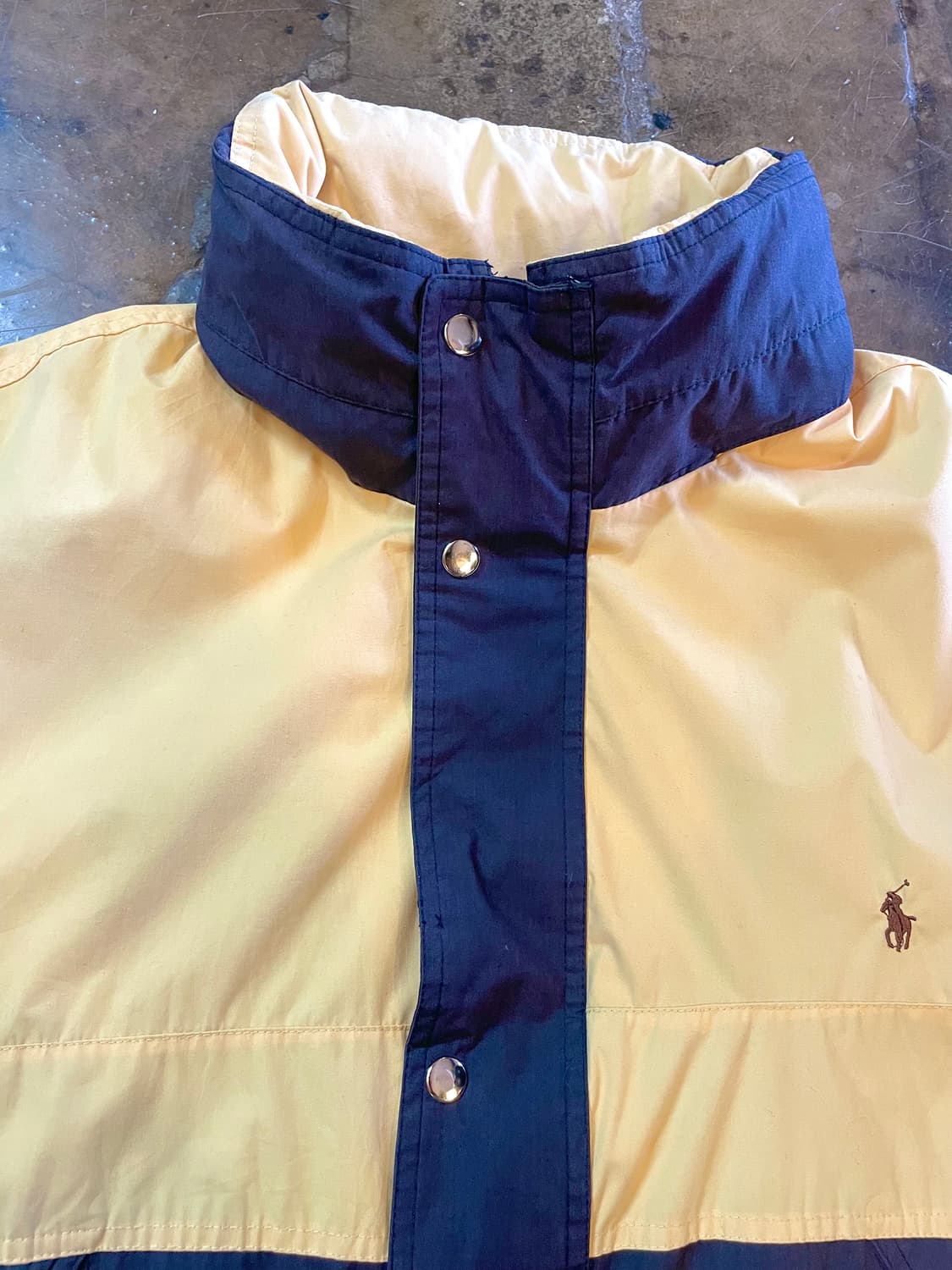 폴로 랄프로렌 옐로우 배색 바람막이 상품이미지2