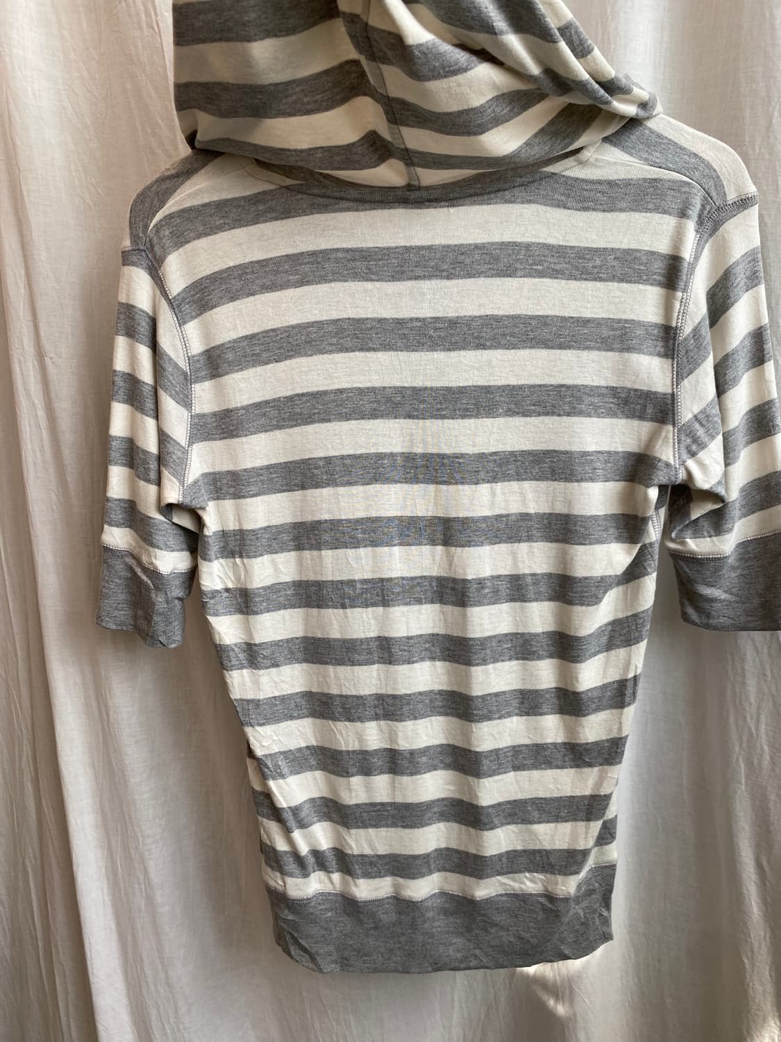 UNIQLO 스트라이프 후드 반팔탑(L) 상품이미지9