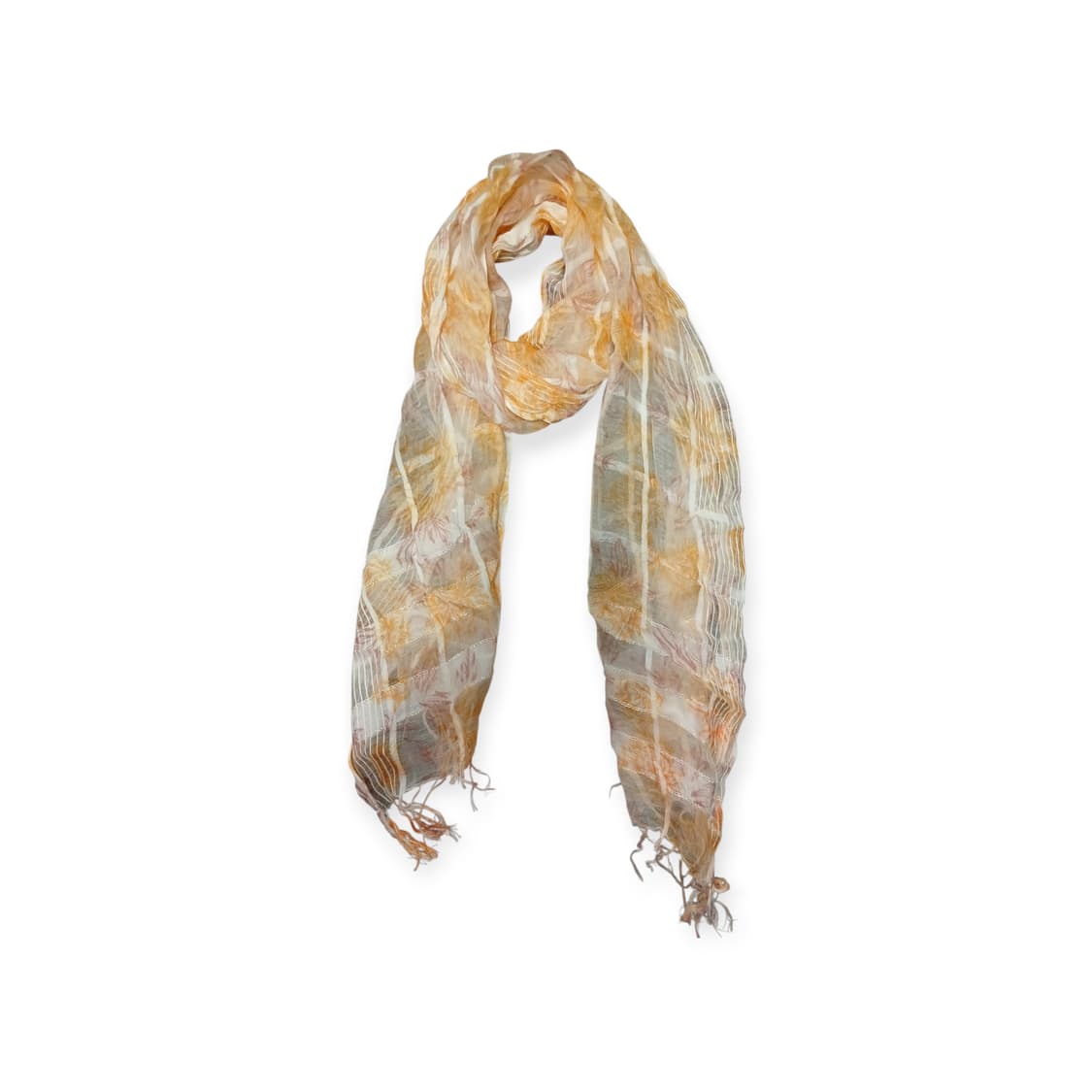 모리걸 오렌지 실크믹스 스카프  상품이미지1