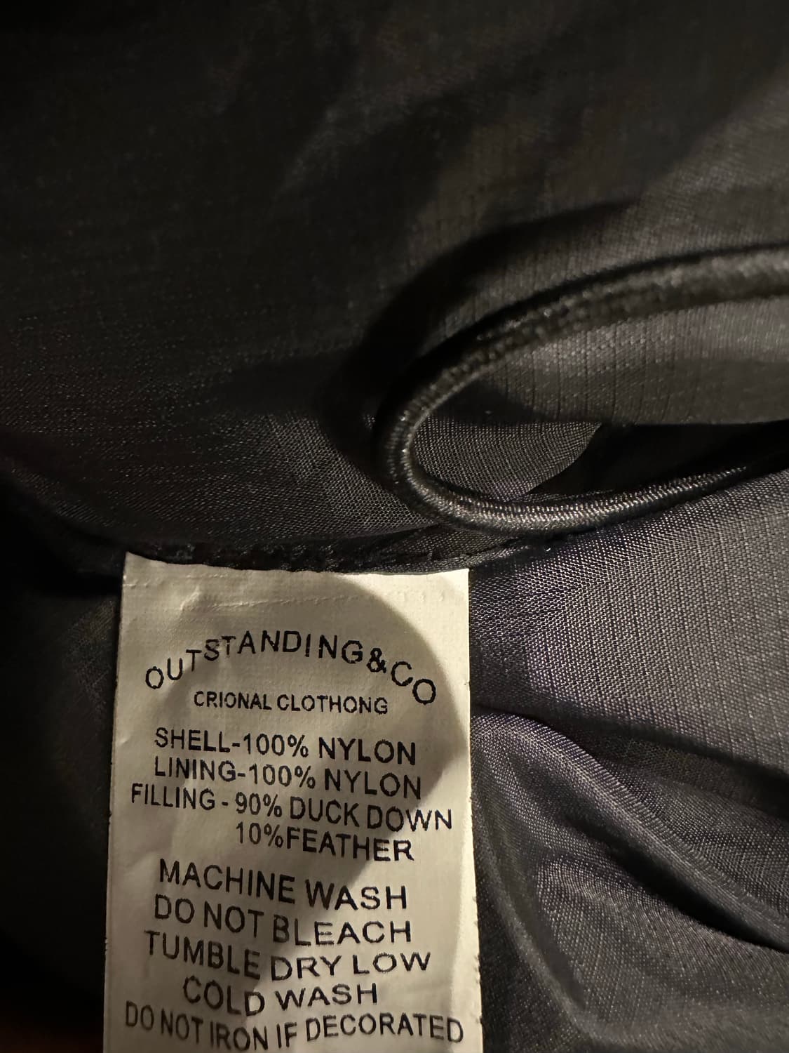 아웃스탠딩 숏푸퍼 패딩 블랙 3사이즈 상품이미지2