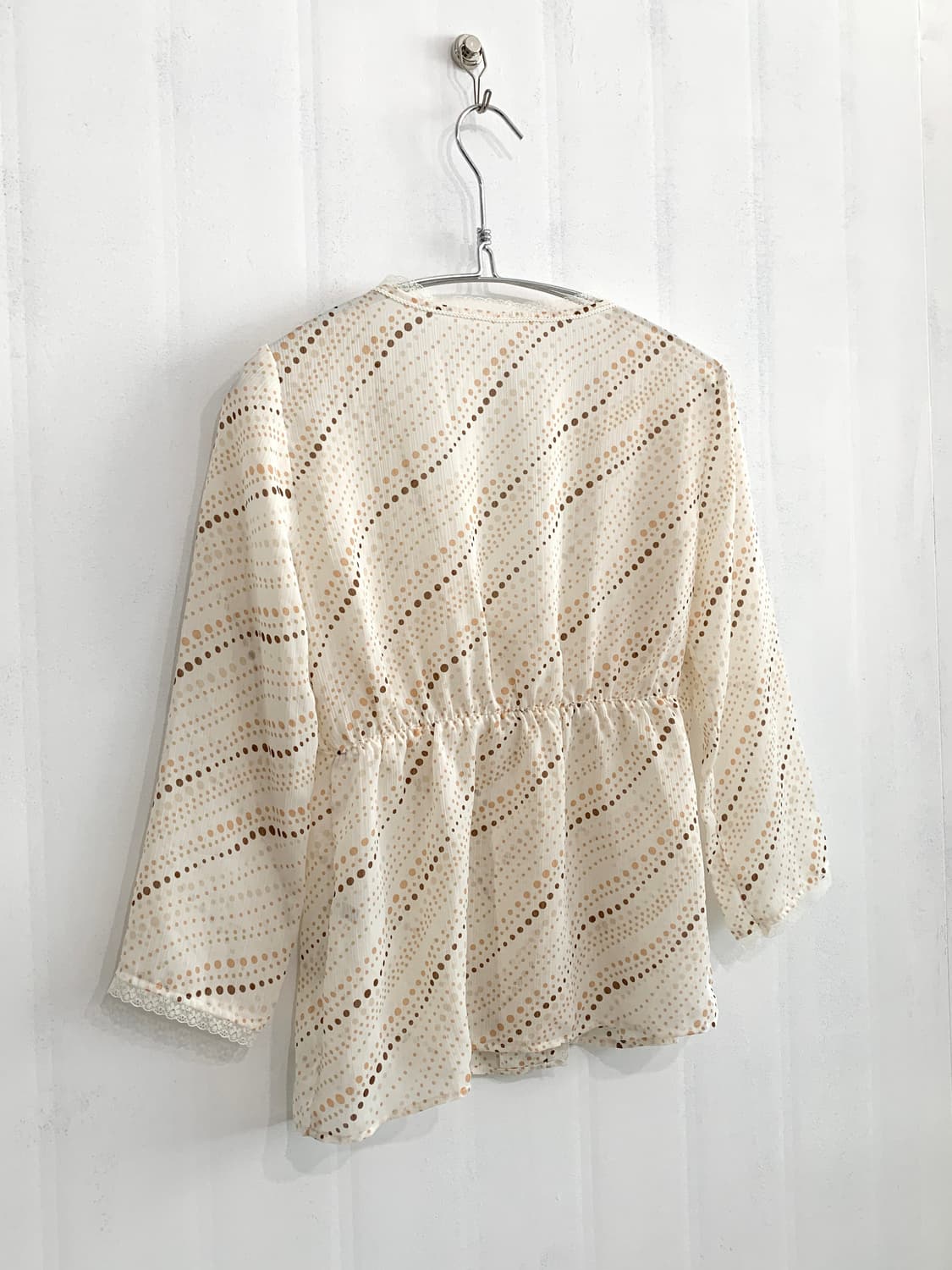 Soft Beige Polka Dot Cardigan 상품이미지9