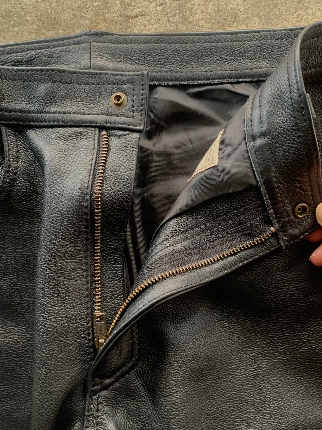 아비렉스 5포켓 레더 팬츠 상품이미지3