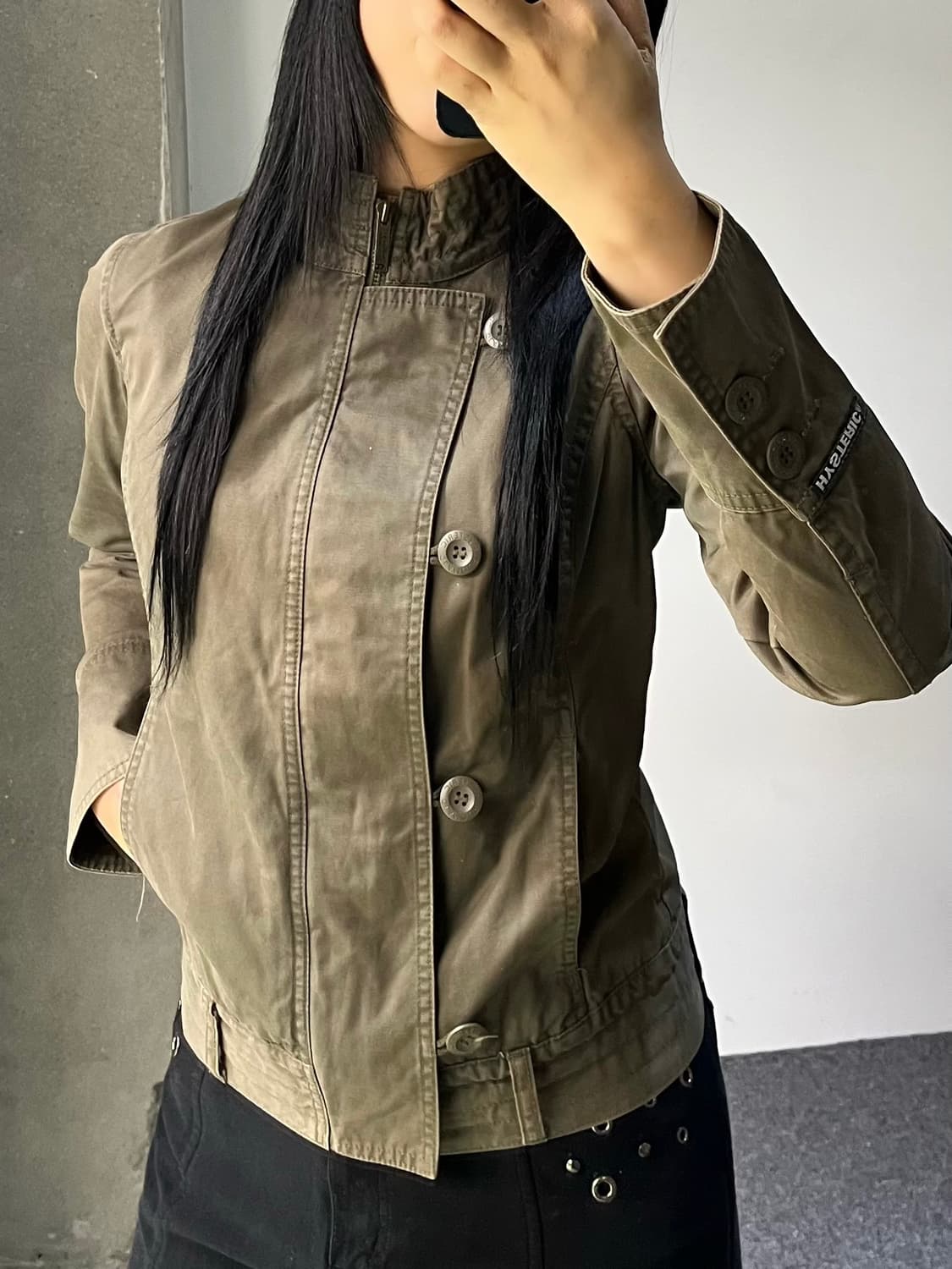 히스테릭 글래머 90's 밀리터리 후크 버튼 자켓 상품이미지2