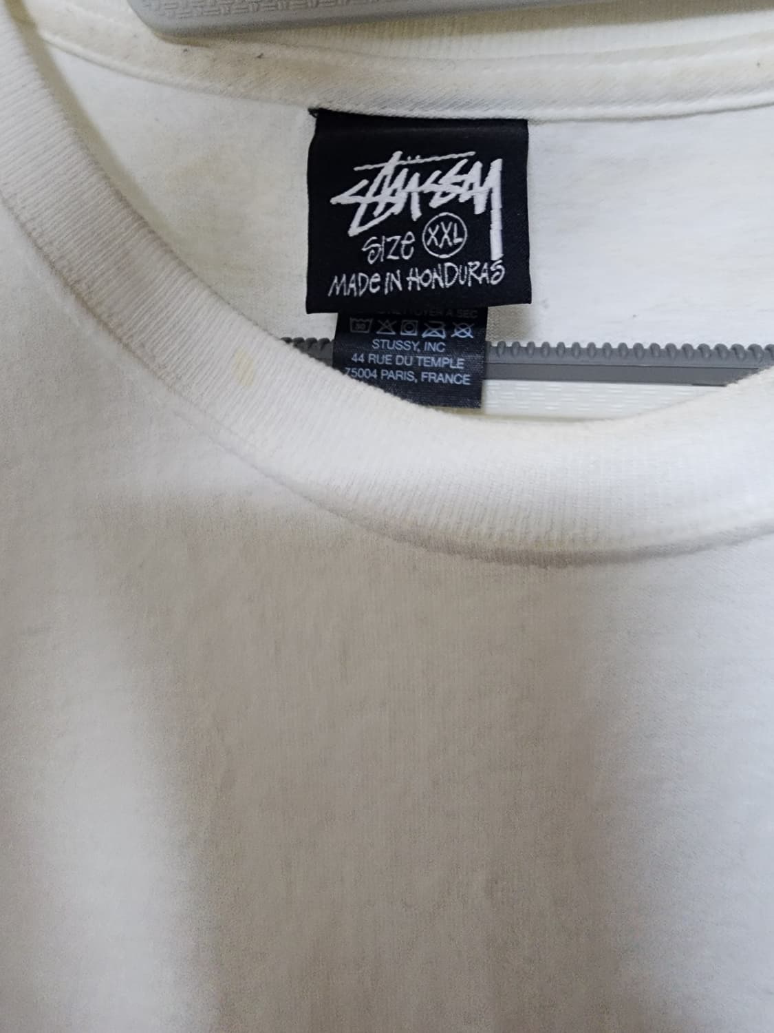 스투시 비트 크레이지 롱슬리브 티셔츠 화이트 상품이미지4