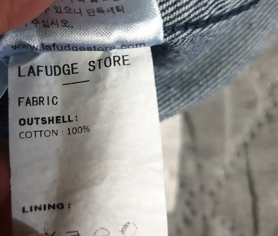 라퍼지스토어 코튼100% 생지 데님자켓 (M) 상품이미지4