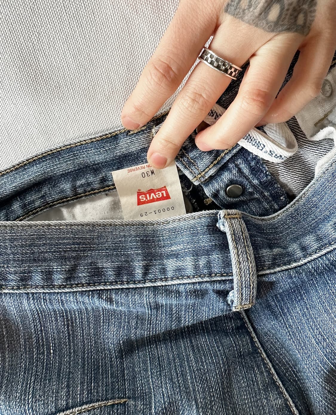 LEVI'S engineered regular blue jeans w30 상품이미지10