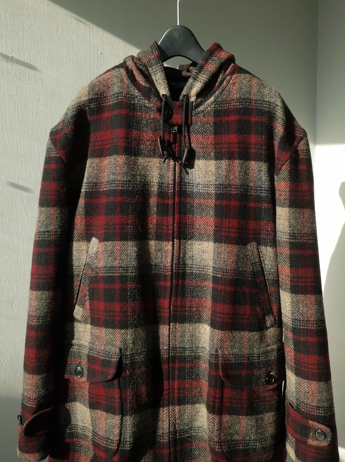 90s Polo Ralph Luren plaid wool jacket 상품이미지3