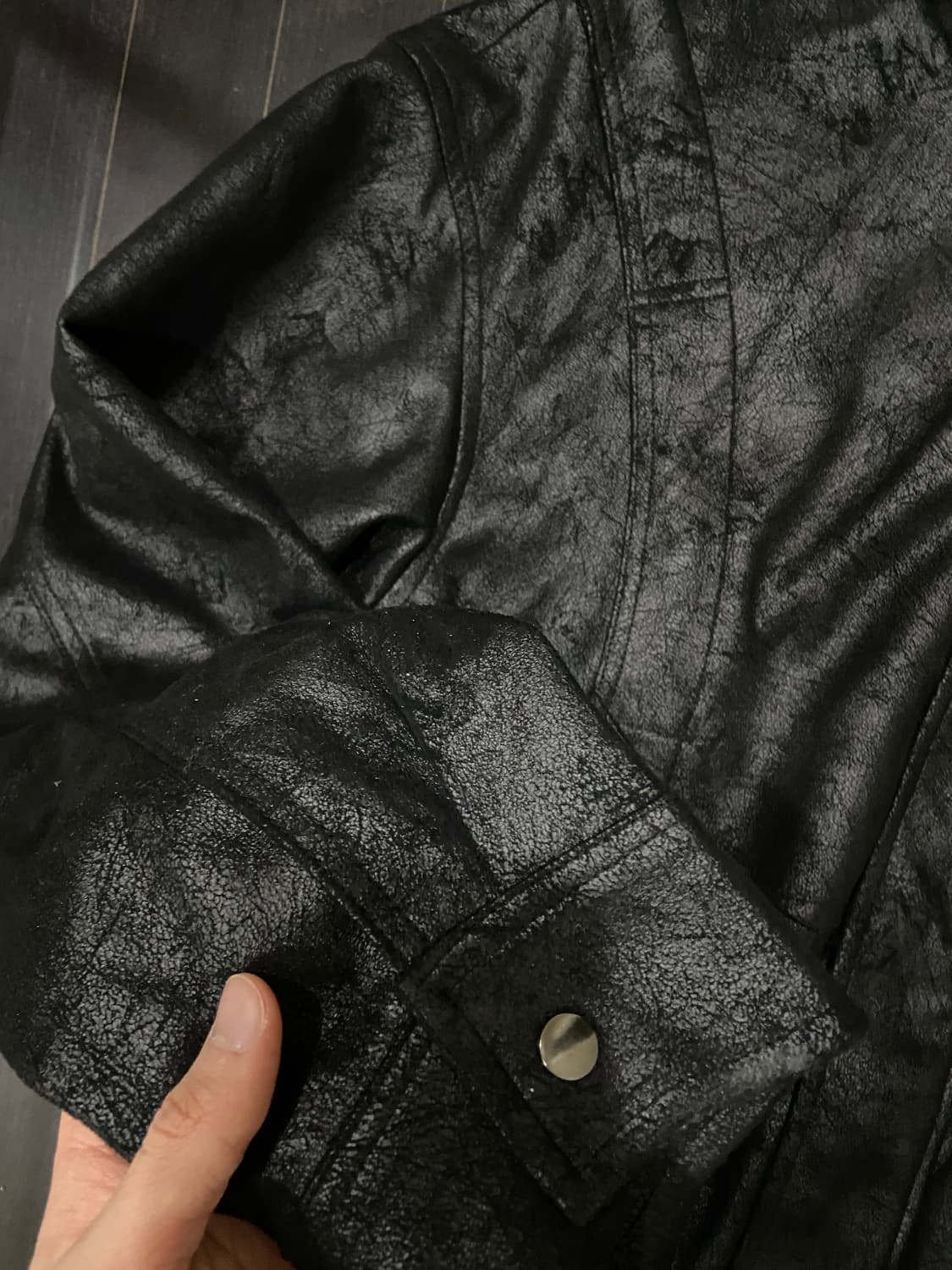 하이넥 가죽자켓 상품이미지5