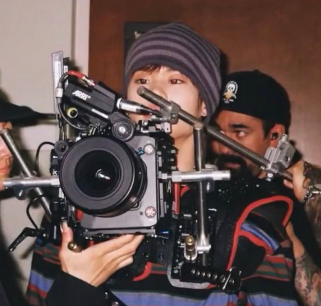 아일릿 민주 라이즈 소희 착용 코이세이오 스트라이프 듀얼 비니 퍼플그레이 상품이미지2