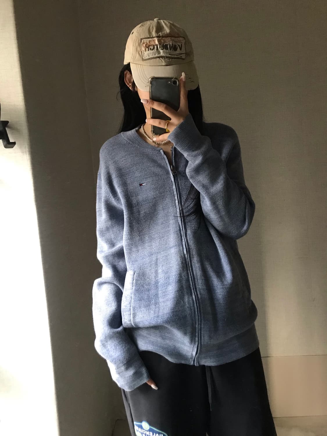 타미힐피거 연하늘 니트집업 상품이미지5