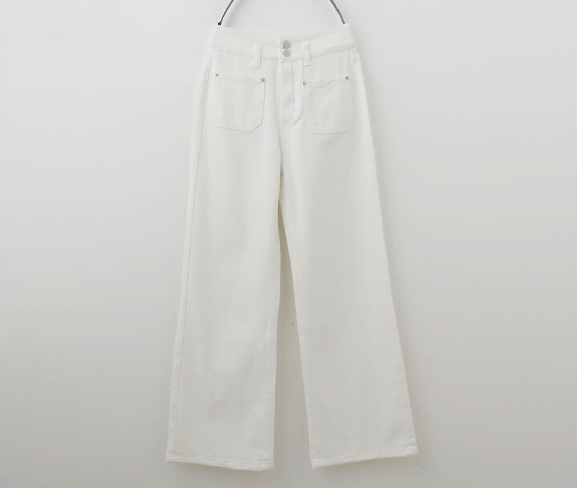 페이린투버튼 와이드펜츠 상품이미지5